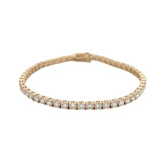 14K Y/G LAB GROWN DIAMOND BRACELET 7.00CT