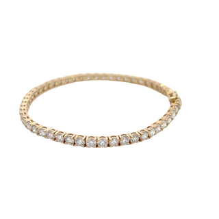 14K Y/G LAB GROWN DIAMOND BRACELET 7.00CT