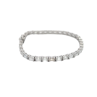 14K W/G LAB GROWN DIAMOND BRACELET 9.00CT