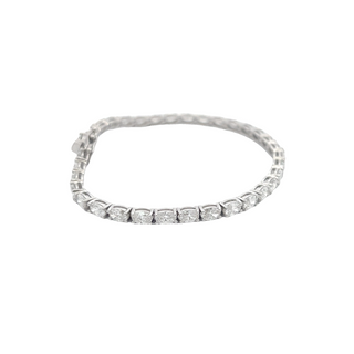 14K W/G LAB GROWN DIAMOND BRACELET 7.00CT