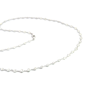 14K GOLD BEZEL BY THE YARD NECKLACE 5.00 CTS