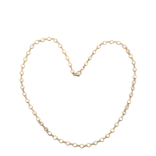 14K Y/G LAB GROWN BEZEL BY THE YARD 5.00CT