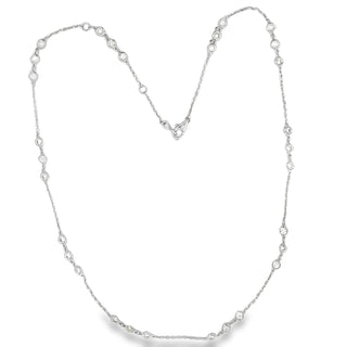 14K W/G DIAMONDS BY THE YARD 3 STATIONS 2.50 CT