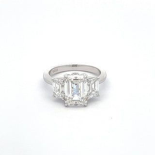 14K W/G LAB GROWN DIAMOND 4.5CT EMERALD CUT