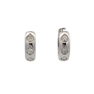 14K W/G DIAMOND FASHION EARRINGS 0.60CT