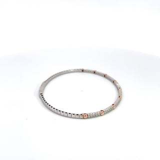 14K DIAMOND FLEXIBLE BANGLE 0.75 CARAT ST