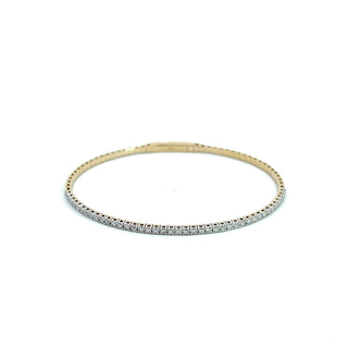 14K DIAMOND FLEXIBLE BANGLE 1.00 CARAT