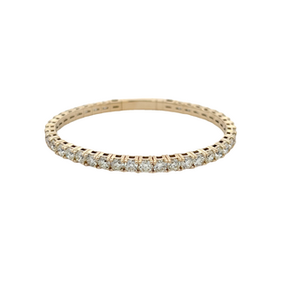 14K Y/G FLEXIBLE BANGLE 11.00CT