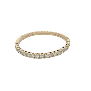 14K Y/G FLEXIBLE BANGLE 11.00CT