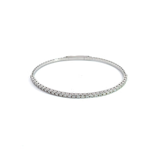 14K DIAMOND FLEXIBLE BANGLE 1.50 CARATS