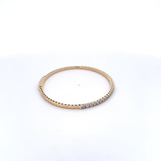 14K DIAMOND FLEXIBLE BANGLE 1.50 CARATS