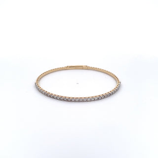 14K DIAMOND FLEXIBLE BANGLE 1.50 CARATS