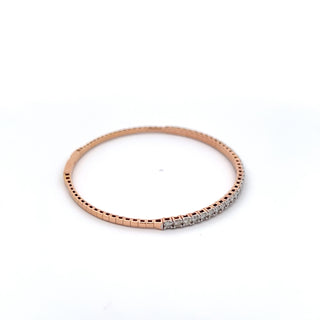 14K DIAMOND FLEXIBLE BANGLE 2.00 CARATS