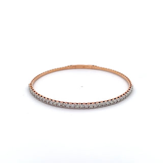 14K DIAMOND FLEXIBLE BANGLE 2.00 CARATS