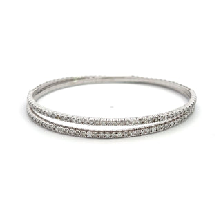 14K DIAMOND FLEXIBLE BANGLE 2.00CT