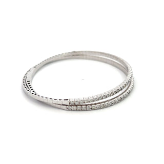 14K DIAMOND FLEXIBLE BANGLE 2.00CT
