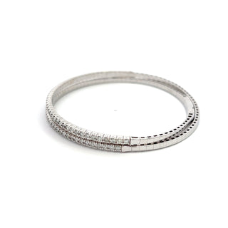 14K DIAMOND FLEXIBLE BANGLE 2.00CT