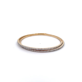 14K DIAMOND FLEXIBLE BANGLE 2.00CT