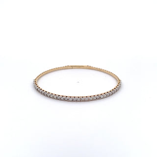 14K DIAMOND FLEXIBLE BANGLE 2.00 CARATS