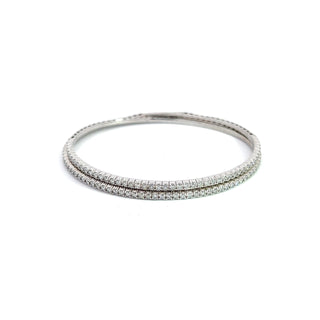 14K DIAMOND FLEXIBLE BANGLE 2.25 CARATS - SP