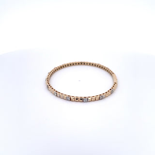 14K DIAMOND FLEXIBLE BANGLE STYLE 246
