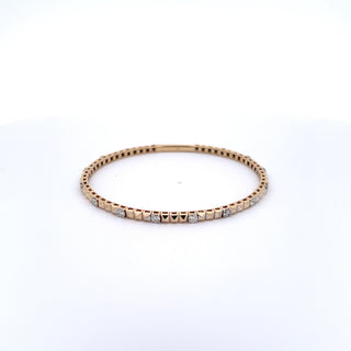 14K DIAMOND FLEXIBLE BANGLE STYLE 246