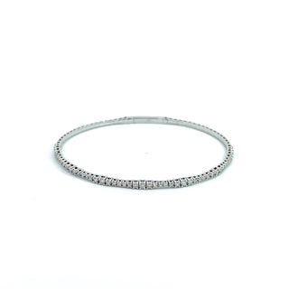 14K DIAMOND FLEXIBLE BANGLE STYLE 252