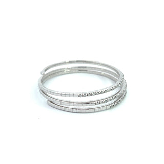 14K DIAMOND FLEXIBLE BANGLE 3.00 CARAT