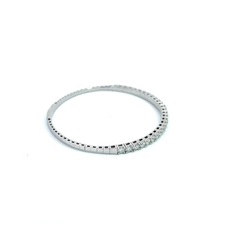 14K DIAMOND FLEXIBLE BANGLE 3.50 CARATS