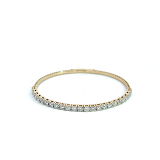 14K DIAMOND FLEXIBLE BANGLE 3.50 CARATS