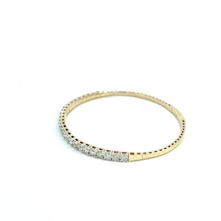 14K DIAMOND FLEXIBLE BANGLE 3.75 CARATS