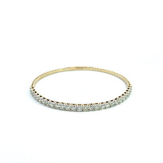 14K DIAMOND FLEXIBLE BANGLE 3.75 CARATS