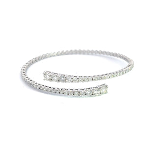 14K DIAMOND FLEXIBLE BANGLE STYLE 4214