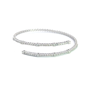 14K DIAMOND FLEXIBLE BANGLE STYLE 4215