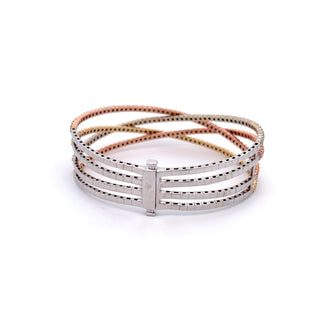 14K DIAMOND FLEXIBLE BANGLE STYLE SP7