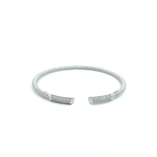 14K DIAMOND FLEXIBLE BANGLE STYLE 502