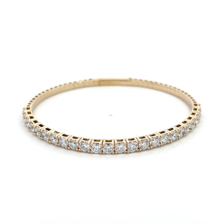 14K DIAMOND FLEXIBLE BANGLE 5.25 CARATS