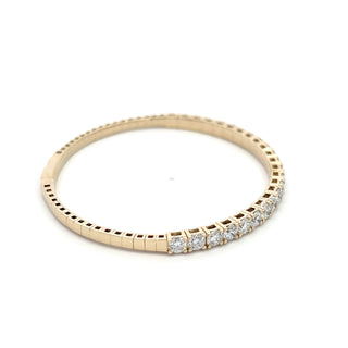 14K DIAMOND FLEXIBLE BANGLE 5.25 CARATS
