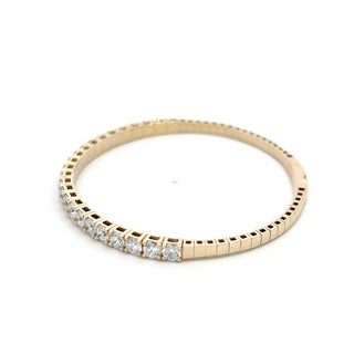 14K DIAMOND FLEXIBLE BANGLE 5.25 CARATS