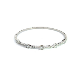 14K DIAMOND FLEXIBLE BANGLE STYLE 5472