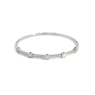 14K DIAMOND FLEXIBLE BANGLE 2.00 CARATS