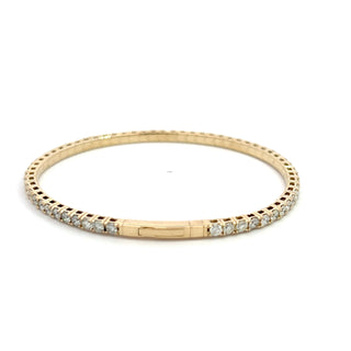 14K Y/G FLEXIBLE BANGLE 5.50CT
