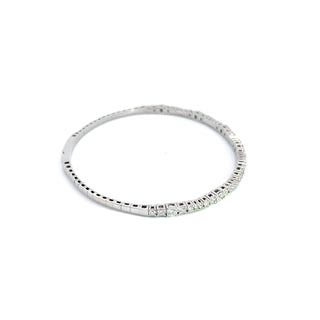 14K DIAMOND FLEXIBLE BANGLE STYLE 688