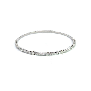 14K DIAMOND FLEXIBLE BANGLE STYLE 688