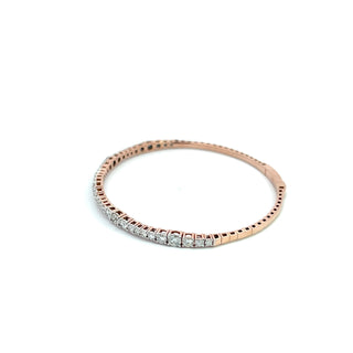 14K DIAMOND FLEXIBLE BANGLE STYLE 688