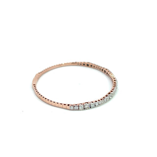 14K DIAMOND FLEXIBLE BANGLE STYLE 688