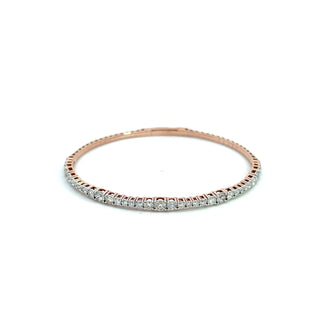 14K DIAMOND FLEXIBLE BANGLE STYLE 688