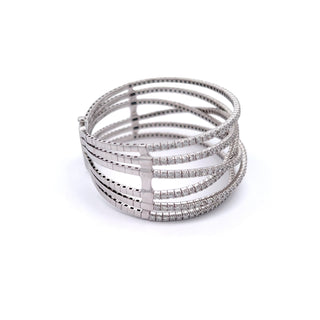 14K DIAMOND FLEXIBLE BANGLE STYLE SP6