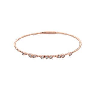 14K DIAMOND FLEXIBLE BANGLE 0.50CT