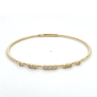 14K DIAMOND FLEXIBLE BANGLE 0.50CT